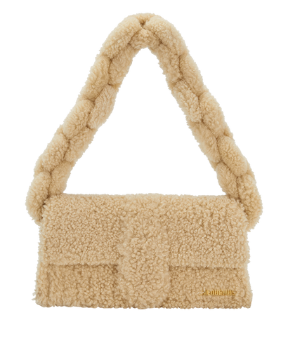 Le Bambidou, &pound;210, Handbags, Beige, Shearling, Front view